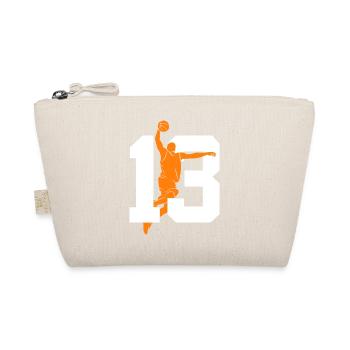 NUMMER 13 BASKETBALL 13. GEBURTSTAG - Bio-Täschchen - Natur - Vorne