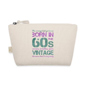 60er Sechziger 60s - Bio-Täschchen - Natur - Vorne