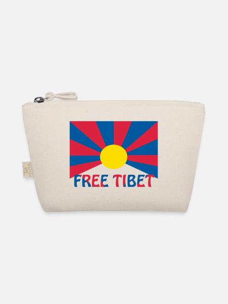 free tibet flagge - Bio-Täschchen - Natur