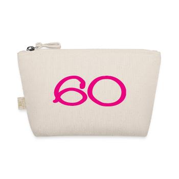 60. 60 JAHRE. 60-JÄHRIGES JUBILÄUM. 60. GEBURTSTAG. - Bio-Täschchen - Natur - Vorne