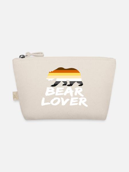 BEAR LOVER GAY LGBT PRIDE HOMOSEXUAL - Bio-Täschchen - Natur