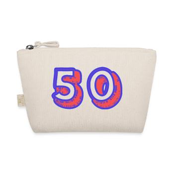 50. 50 YEARS. 50th ANNIVERSARY. 50TH ANNIVERSARY. - Organic Pouch - nature - Front