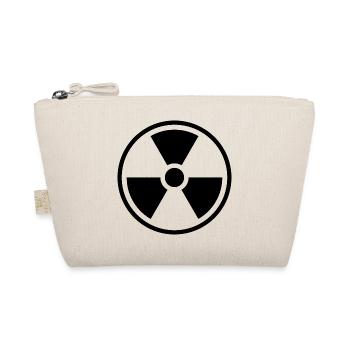 Radiation Solid Icon Nuclear Warning Symbol - Organic Pouch - nature - Front