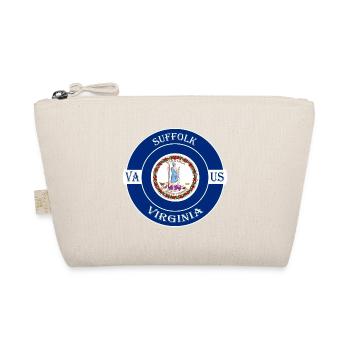 Suffolk Virginia Flagge USA Reise Souvenir Abzeichen - Bio-Täschchen - Natur - Vorne