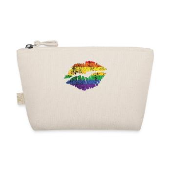 LGBT Rainbow Lips - Bio-Täschchen - Natur - Vorne
