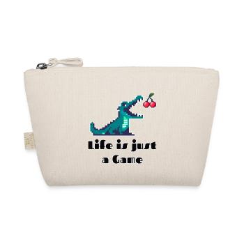 Life is Just a Game Retro Pixel Art Design - Bio-Täschchen - Natur - Vorne