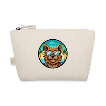 Griffon Bruxellois Hunderasse Cartoon Sonnenbrille - Bio-Täschchen - Natur - Vorne