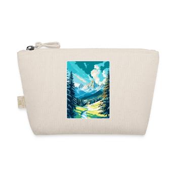 St Moritz Switzerland Vintage Travel Poster WPA - Organic Pouch - nature - Front