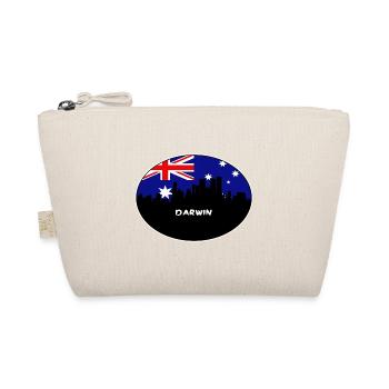 Darwin-Australien-Flaggen-Skyline-Schattenbild-Reise - Bio-Täschchen - Natur - Vorne