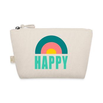 HAPPY. HAPPINESS. FREEDOM. - POSITIV. POSITIV - Bio-Täschchen - Natur - Vorne