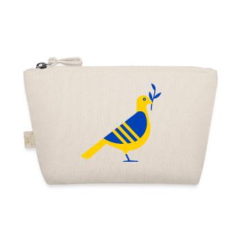 UKRAINE FRIEDENSTAUBE - Bio-Täschchen - Natur - Vorne