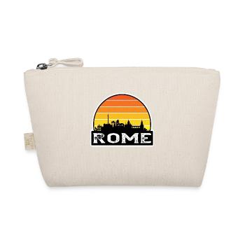Rom Italien Flagge Skyline Reisesouvenir - Bio-Täschchen - Natur - Vorne
