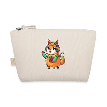 Lama Funny Cartoon Character Casquephone Musique - Trousse biologique - nature - Devant