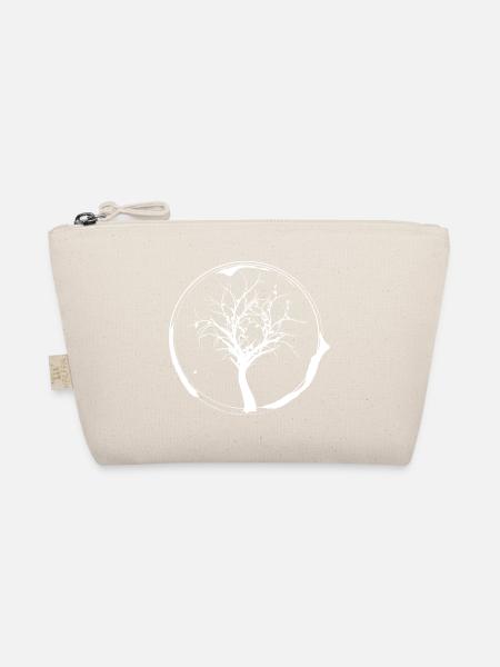 Kreisbaum Silhouette - Bio-Täschchen - Natur
