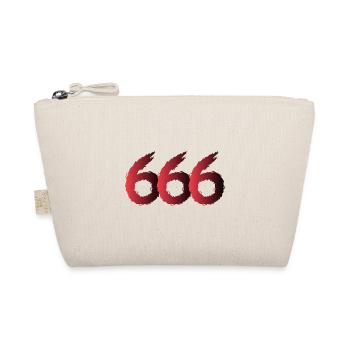 666 Symbol Zahl - Bio-Täschchen - Natur - Vorne