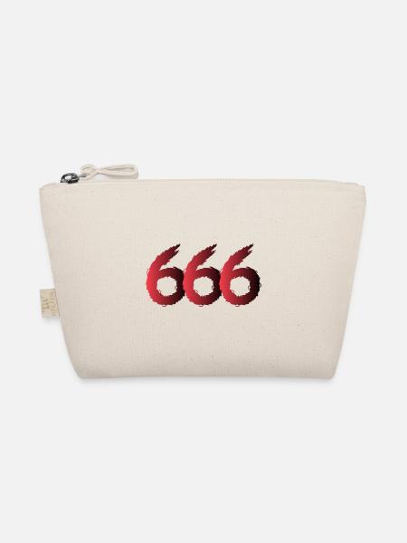 666 Symbol Zahl - Bio-Täschchen - Natur