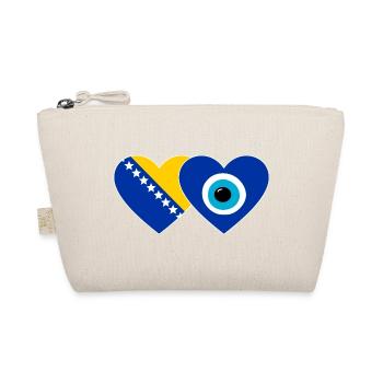 Bosnien Nazarperle Flagge - Bio-Täschchen - Natur - Vorne