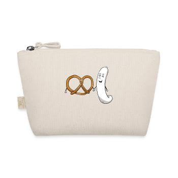 Pretzel Weißwurst Bretzel Bayrisch Essen - Bio-Täschchen - Natur - Vorne