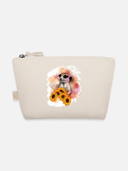 Erdmännchen Aquarell Zeichnung Mungo Motiv - Bio-Täschchen - Natur