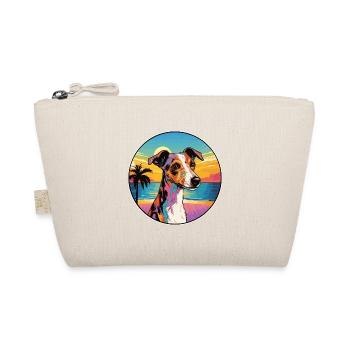 Glatter Foxterrier Hunderasse Bunte Karikatur Wate - Bio-Täschchen - Natur - Vorne