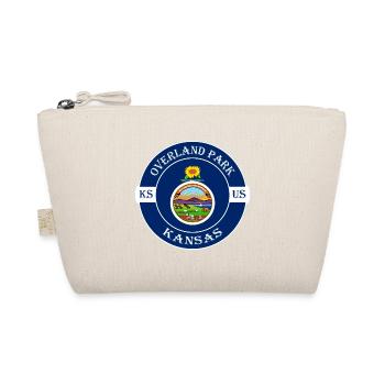 Overland Park Kansas Flagge USA Souvenir Abzeichen - Bio-Täschchen - Natur - Vorne
