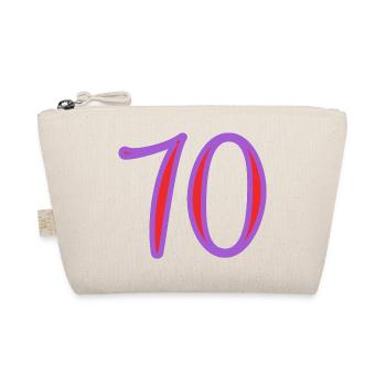 70. 70 YEARS. 70TH ANNIVERSARY. 70TH ANNIVERSARY. - Organic Pouch - nature - Front
