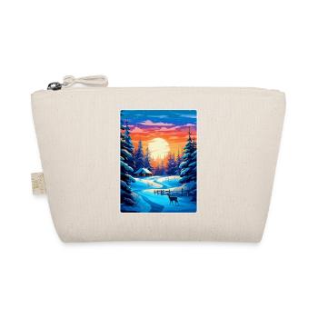 Lapland Finland Vintage Travel Poster Souvenir WPA - Organic Pouch - nature - Front