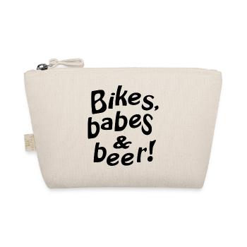 bikes babes beer - Bio-Täschchen - Natur - Vorne