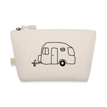 wohnwagen zeichnung - Bio-Täschchen - Natur - Vorne