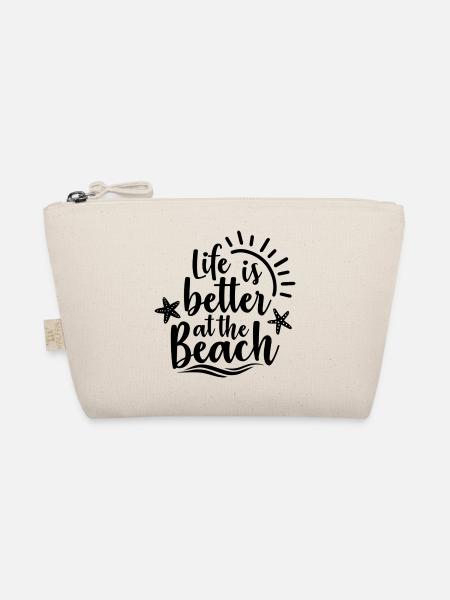 Life Is Better At The Beach - Bio-Täschchen - Natur