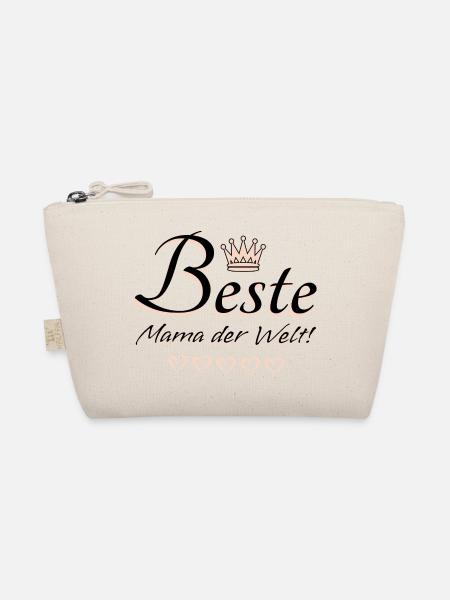 Beste Mama der Welt Sprüche Geschenk u.a Muttertag - Bio-Täschchen - Natur