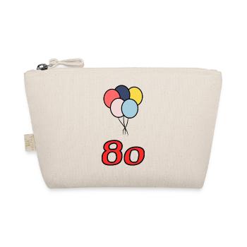 80. 80 ANS. 80e ANNIVERSAIRE. ANNIVERSAIRE 80 ANS. - Trousse biologique - nature - Devant