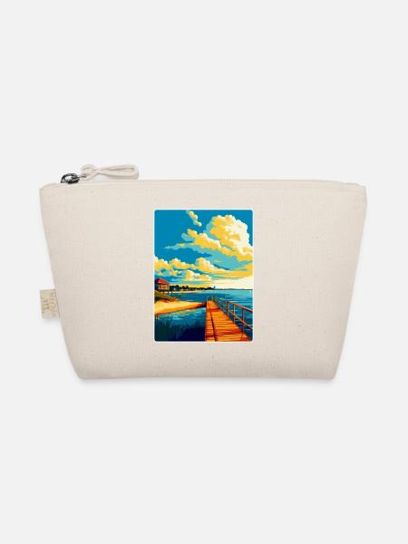 Swinoujscie Polen Vintage Reiseplakat Souvenir - Bio-Täschchen - Natur