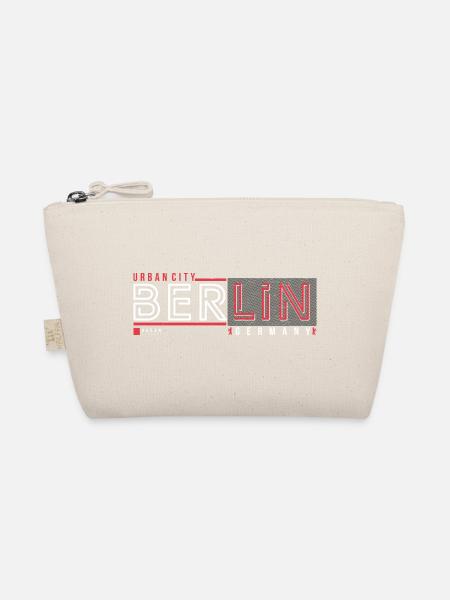 Berliner Urban City Style Fan Reise Streetwear - Bio-Täschchen - Natur