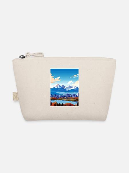 Anchorage Alaska Vintage Reiseposter Souvenir - Bio-Täschchen - Natur