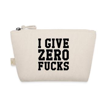I Give Zero Fucks - Bio-Täschchen - Natur - Vorne