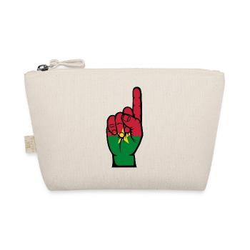 Burkina Faso Flagge Nummer 1 - Bio-Täschchen - Natur - Vorne
