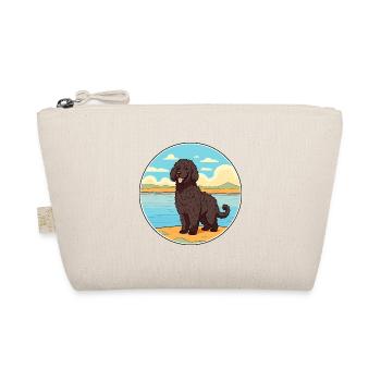 Friesische Wasserhund Rasse Cartoon Kawaii Clipart Hund - Bio-Täschchen - Natur - Vorne