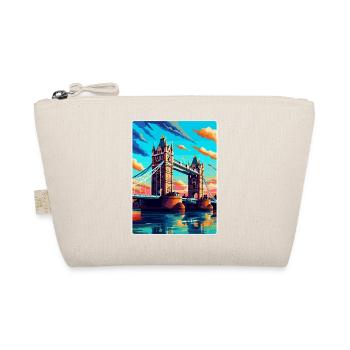 Tower Bridge England Uk Vintage Reiseposter WPA - Bio-Täschchen - Natur - Vorne