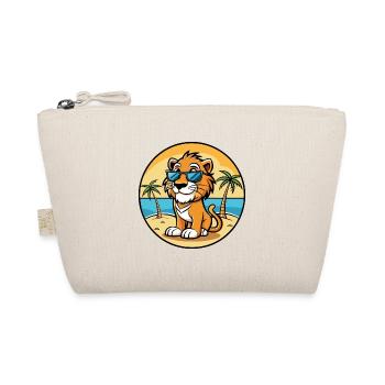 Liger Hybrid Löwe Tiger Katzenrasse Cartoon Strand - Bio-Täschchen - Natur - Vorne