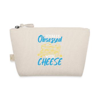 Völlig besessen von Käse Cheesy Cheese Lover - Bio-Täschchen - Natur - Vorne