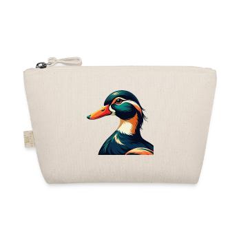 Ente Cartoon Figur Buntes Haustier Tier - Bio-Täschchen - Natur - Vorne