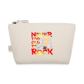 Rock Opa Oma RocknRoll Metalhead - Bio-Täschchen - Natur - Vorne