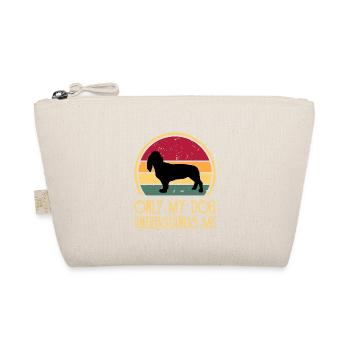 Basset Artesien Normand Hund Silhouette Retro Sun - Bio-Täschchen - Natur - Vorne