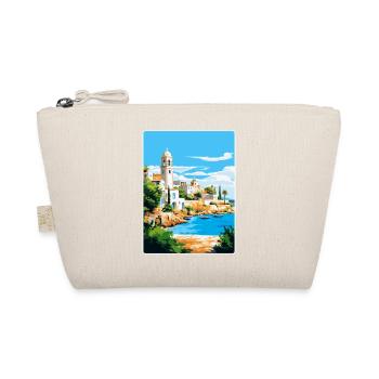 Paphos Zypern Vintage Reiseposter WPA Souvenir - Bio-Täschchen - Natur - Vorne