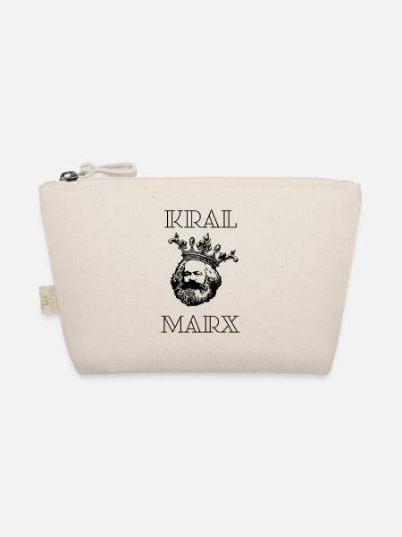 Karl Marx - KRAL Marx mit Krone - Bio-Täschchen - Natur