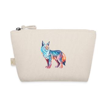 Luchs Buntes Aquarell Cartoon Kawaii Tier - Bio-Täschchen - Natur - Vorne
