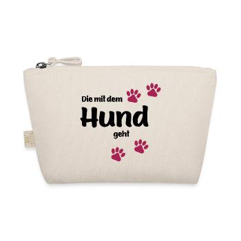 Die Mit Dem Hund Geht - Edition Colored Paw - Bio-Täschchen - Natur - Vorne