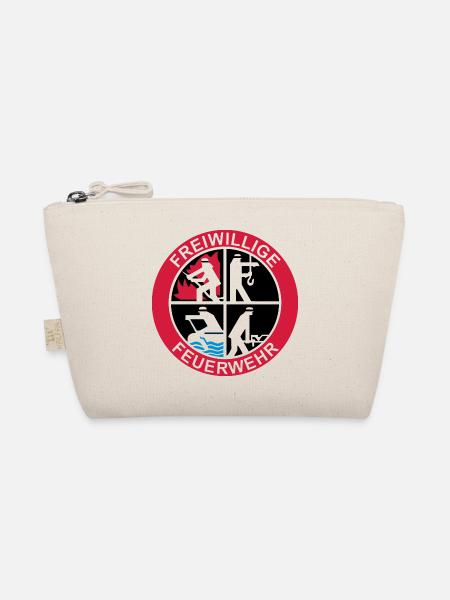 Freiwillige Feuerwehr Logo 3farbig - Bio-Täschchen - Natur