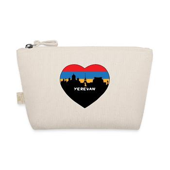 Eriwan Armenien Flagge Skyline Reise Souvenir - Bio-Täschchen - Natur - Vorne